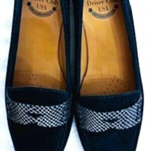 Driver Club USA navy suede leather upper loafers NWOT Size 8-1/5